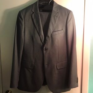 Topman Gray Slim Fit Suit (38R / 30R)